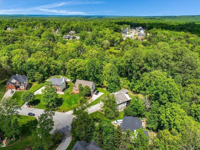 2507 Eagle Creek Way, Signal Mountain, TN 37377 - aerial view of residential area with a heavily wooded area