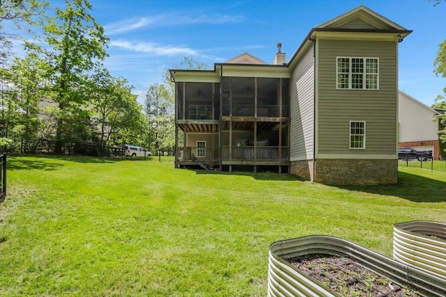 2507 Eagle Creek Way, Signal Mountain, TN 37377 - back of house featuring a sunroom