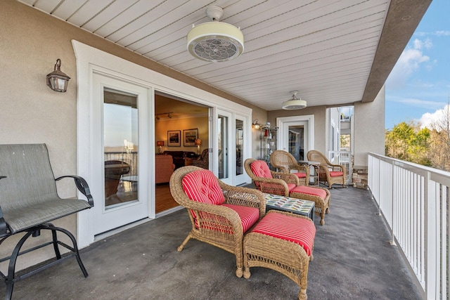 7100 Dale Ridge Rd Unit A4, Lancaster, TN 38569 - view of patio featuring a balcony