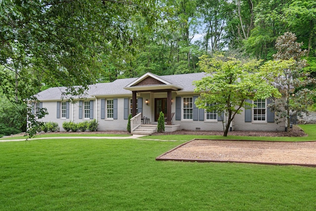 5175 Granny White Pike, Nashville, TN 37220 - single story home with a front yard, brick siding, and roof with shingles