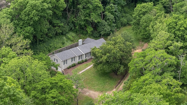 5175 Granny White Pike, Nashville, TN 37220 - view from above of property with a heavily wooded area
