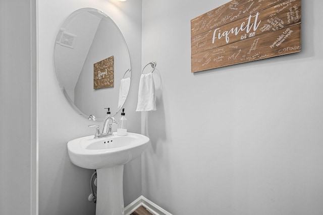 bathroom with a sink