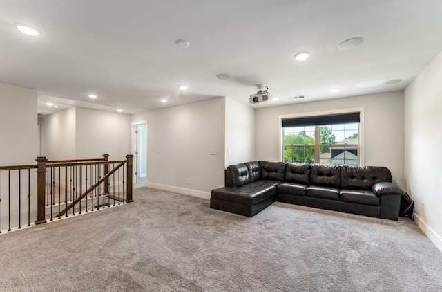 1149 Brixworth Dr, Spring Hill, TN 37174 - carpeted living room featuring recessed lighting and baseboards