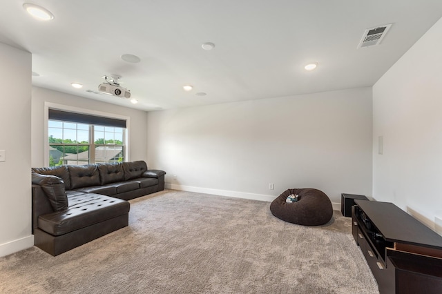 1149 Brixworth Dr, Spring Hill, TN 37174 - carpeted living area with baseboards and recessed lighting