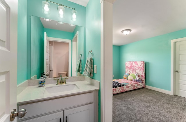 1149 Brixworth Dr, Spring Hill, TN 37174 - ensuite bathroom featuring toilet, vanity, and baseboards