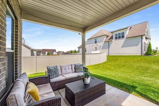 1149 Brixworth Dr, Spring Hill, TN 37174 - view of patio / terrace featuring an outdoor living space and a residential view