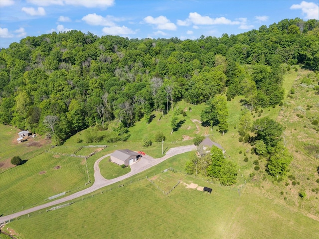 593 Gaulden Hollow Rd, Lafayette, TN 37083 - aerial view of property and surrounding area with rural landscape