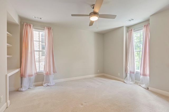 3692 Auburn Ln, Nashville, TN 37215 - spare room featuring carpet flooring, baseboards, and ceiling fan