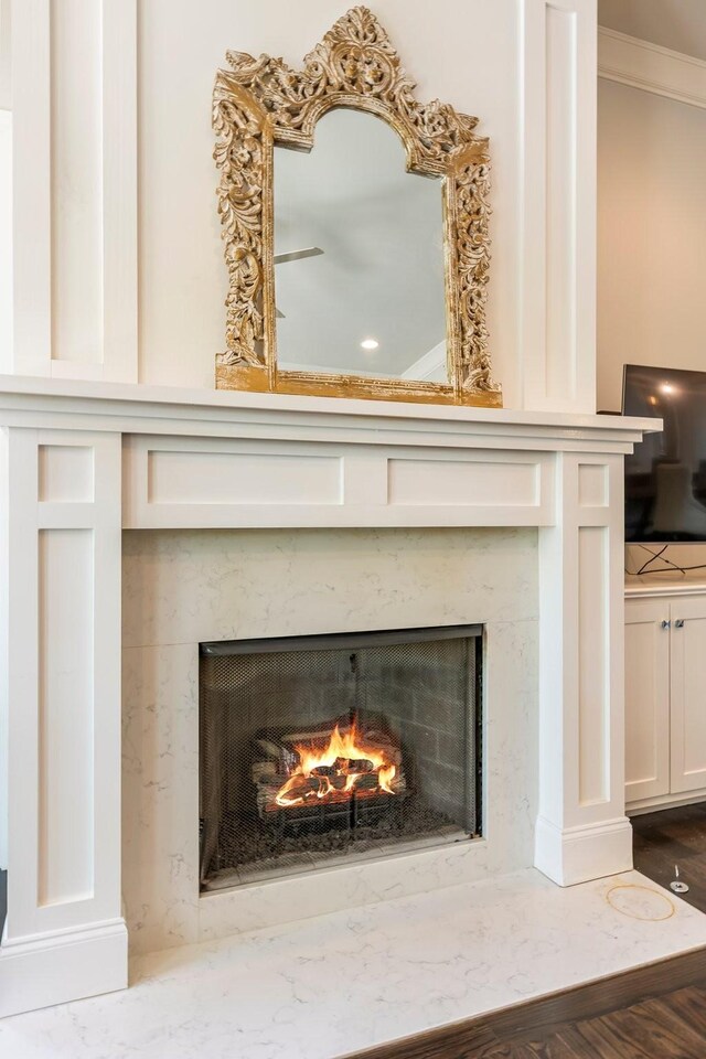 3692 Auburn Ln, Nashville, TN 37215 - detailed view of a premium fireplace and ornamental molding