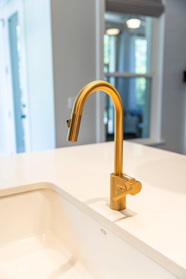 detailed view of a sink