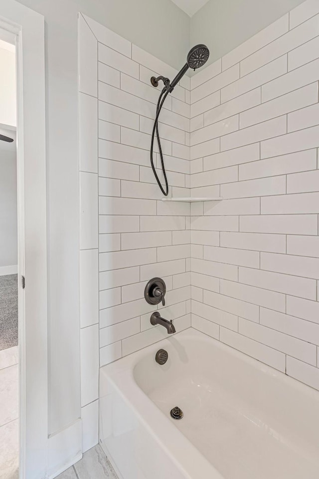 bathroom featuring shower / tub combination