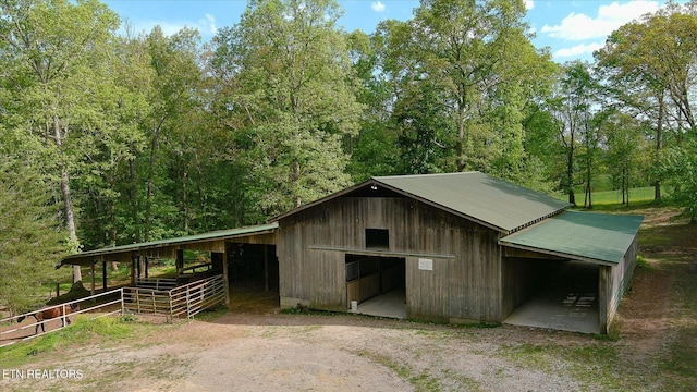 6756 Old State Highway 111, Spencer, TN 38585 - horse barn with a wooded view
