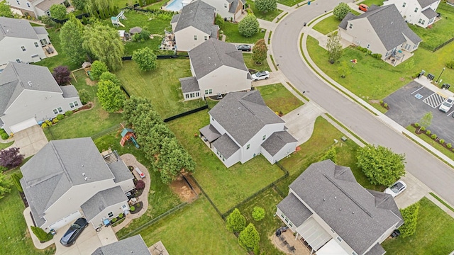 aerial perspective of suburban area
