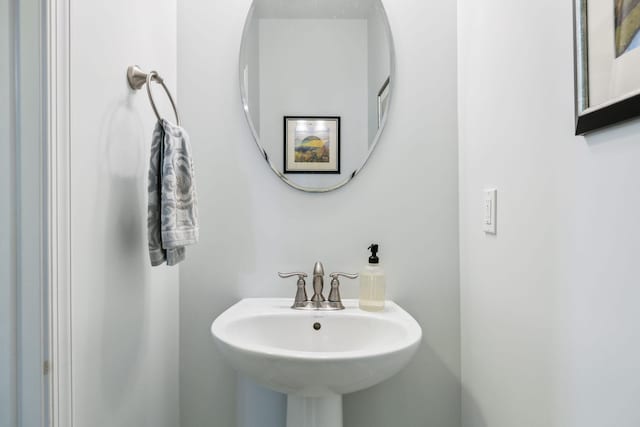 bathroom with a sink
