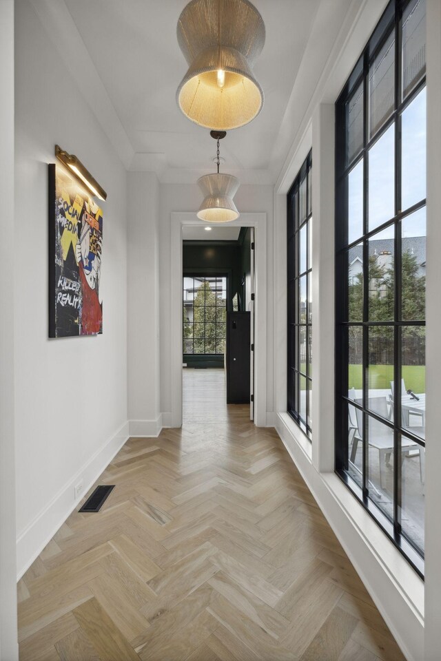 hall with baseboards