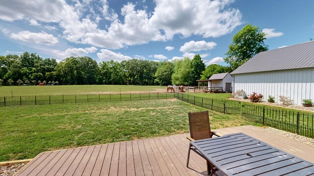 548 Buddy Rd, Burns, TN 37029 - wooden deck featuring a view of countryside