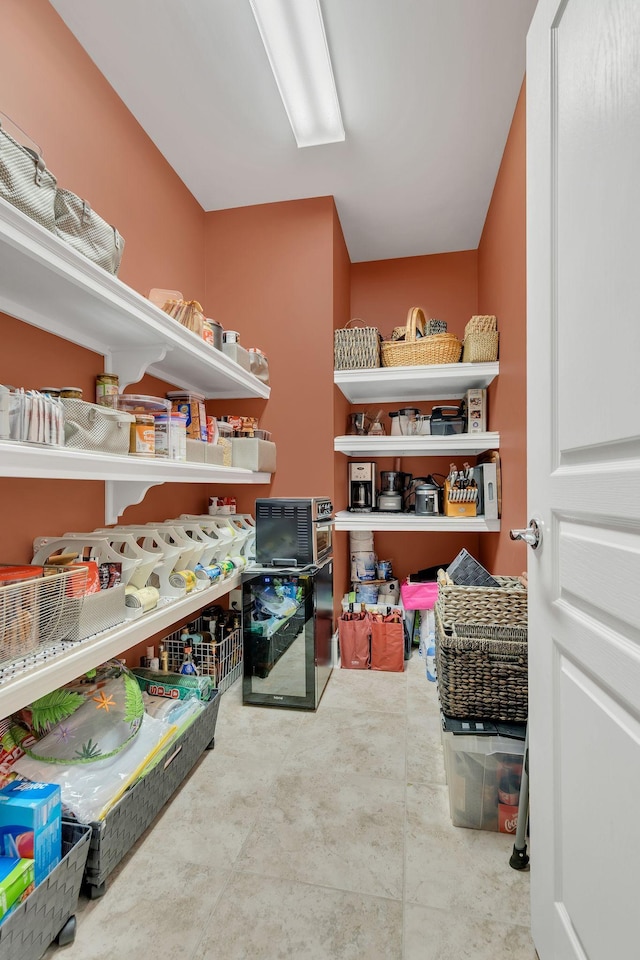 view of storage area