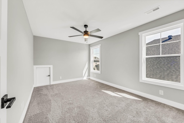 614 Woodrush Dr, Clarksville, TN 37040 - carpeted spare room with ceiling fan and baseboards