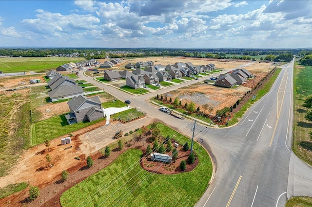aerial perspective of suburban area