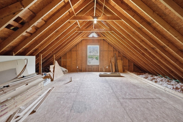 view of attic