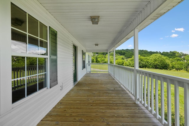 view of wooden terrace