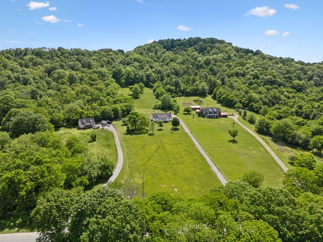 overview of rural landscape featuring a forest