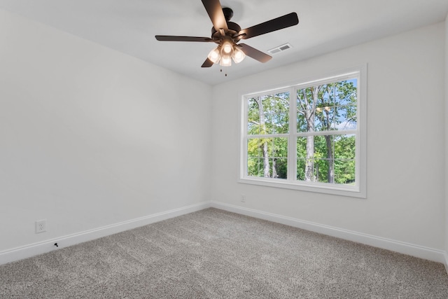 2214 S Hinton Rd, Southside, TN 37171 - empty room featuring baseboards, carpet floors, and ceiling fan