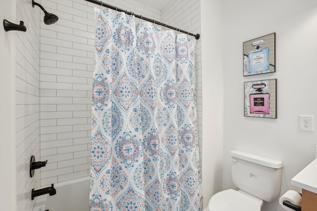 98 N 8th St, Nashville, TN 37206 - full bathroom with toilet, shower / tub combo, and vanity