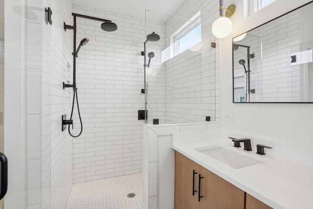 98 N 8th St, Nashville, TN 37206 - bathroom featuring a shower stall and vanity