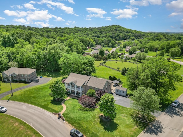 500 Mark Green Ct, Spring Hill, TN 37174 - bird's eye view of a heavily wooded area