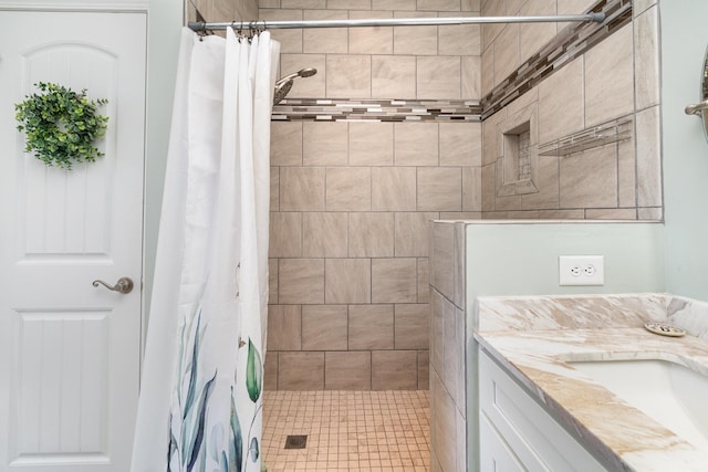 500 Mark Green Ct, Spring Hill, TN 37174 - full bath with a tile shower and vanity