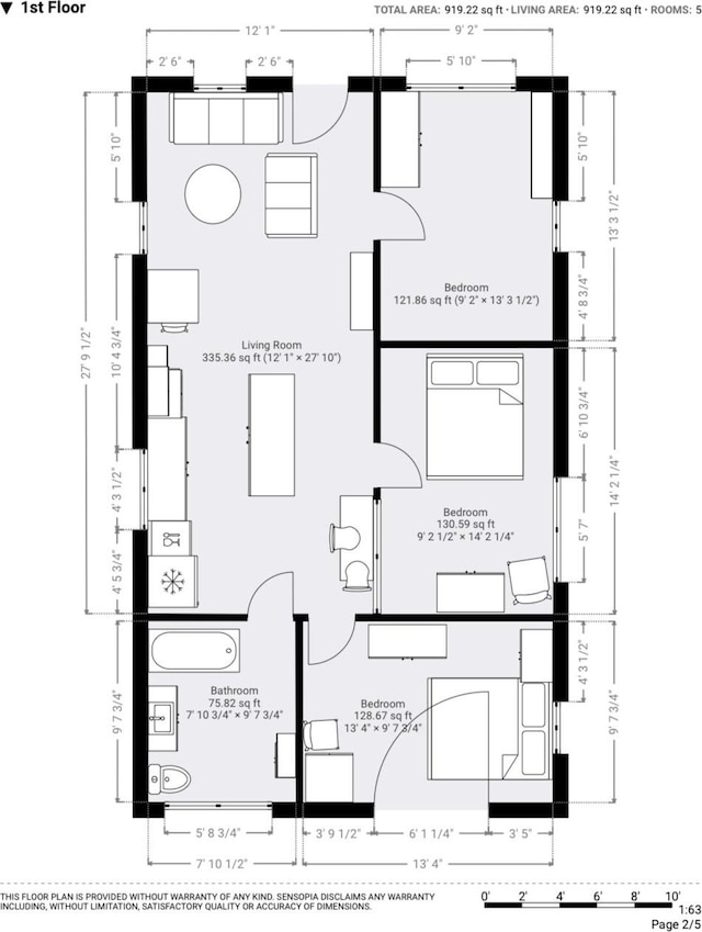 215 W College St, Bradford, TN 38316 - view of room layout
