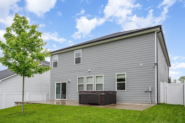 3308 Longstalk Rd, Antioch, TN 37013 - rear view of property with a hot tub and a patio