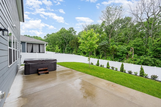 3308 Longstalk Rd, Antioch, TN 37013 - view of patio / terrace with a hot tub