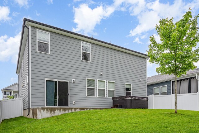 3308 Longstalk Rd, Antioch, TN 37013 - rear view of house with a hot tub