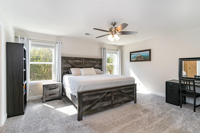 3308 Longstalk Rd, Antioch, TN 37013 - carpeted bedroom with baseboards and a ceiling fan