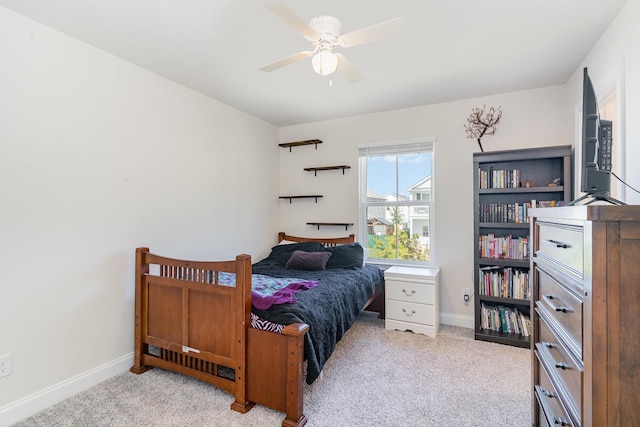 3308 Longstalk Rd, Antioch, TN 37013 - carpeted bedroom featuring baseboards and ceiling fan