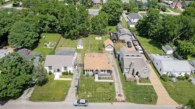 aerial overview of property's location featuring nearby suburban area