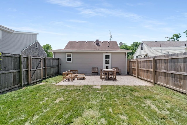 rear view of house with a patio area