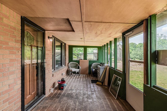 sunroom featuring plenty of natural light