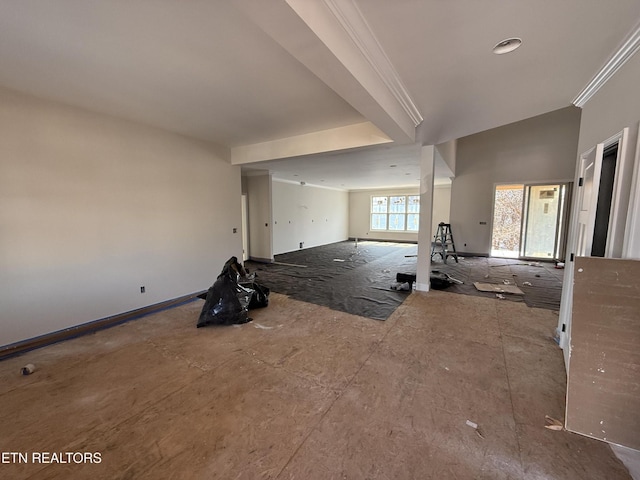 2412 Misty Mountain Cir, Knoxville, TN 37932 - spare room featuring ornamental molding and baseboards