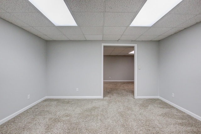 1420 E Rhett Butler Rd, Clarksville, TN 37042 - empty room featuring carpet flooring, a drop ceiling, and baseboards