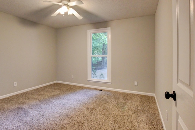 1420 E Rhett Butler Rd, Clarksville, TN 37042 - empty room featuring carpet floors, baseboards, ceiling fan, and a textured ceiling