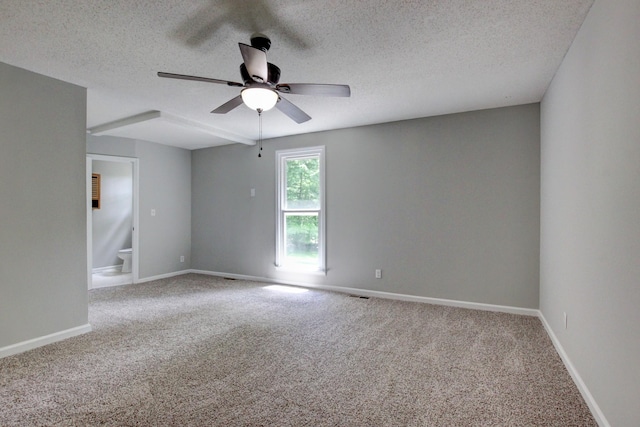 1420 E Rhett Butler Rd, Clarksville, TN 37042 - carpeted spare room featuring ceiling fan, a textured ceiling, and baseboards