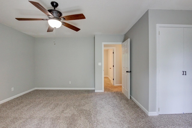 1420 E Rhett Butler Rd, Clarksville, TN 37042 - unfurnished bedroom with carpet flooring, a ceiling fan, and baseboards