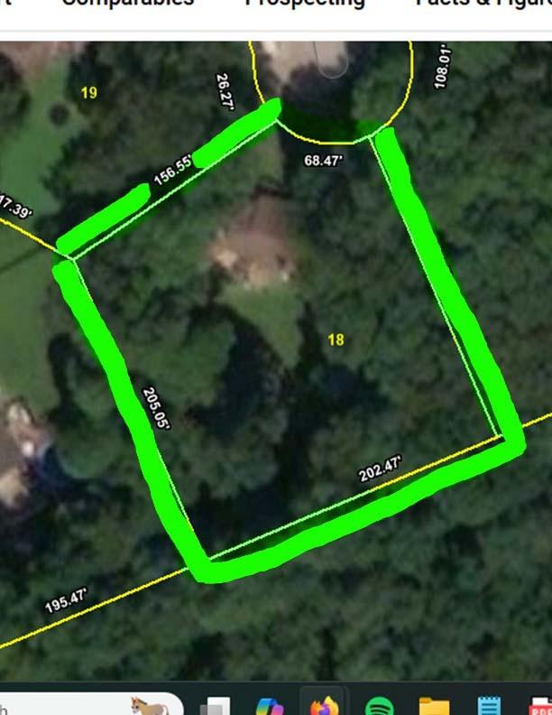 1420 E Rhett Butler Rd, Clarksville, TN 37042 - aerial view of property's location featuring property parcel outlined
