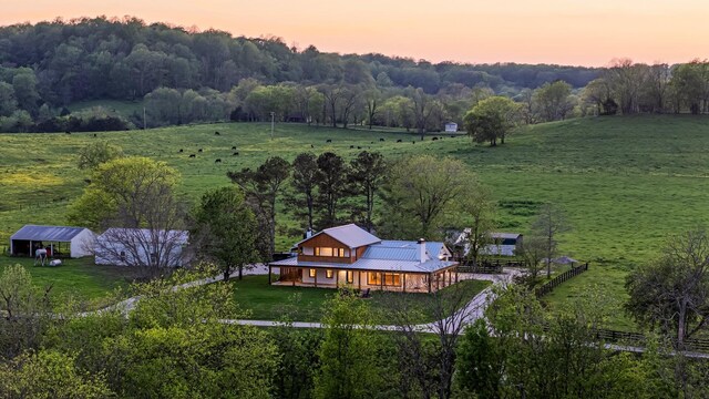 4824 Leipers Creek Rd, Williamsport, TN 38487 - aerial view of sparsely populated area with a pastoral area