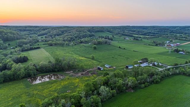 4824 Leipers Creek Rd, Williamsport, TN 38487 - aerial view at dusk of a rural view and a water view