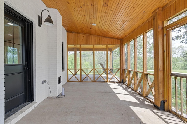 4824 Leipers Creek Rd, Williamsport, TN 38487 - unfurnished sunroom featuring lofted ceiling and healthy amount of natural light