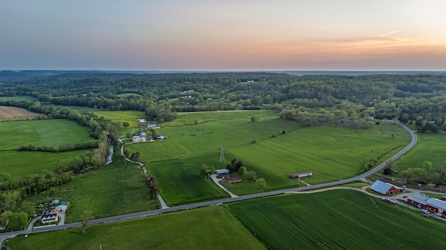 4824 Leipers Creek Rd, Williamsport, TN 38487 - aerial view at dusk of a rural view